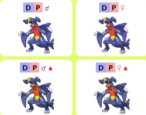 garchomp gender differences